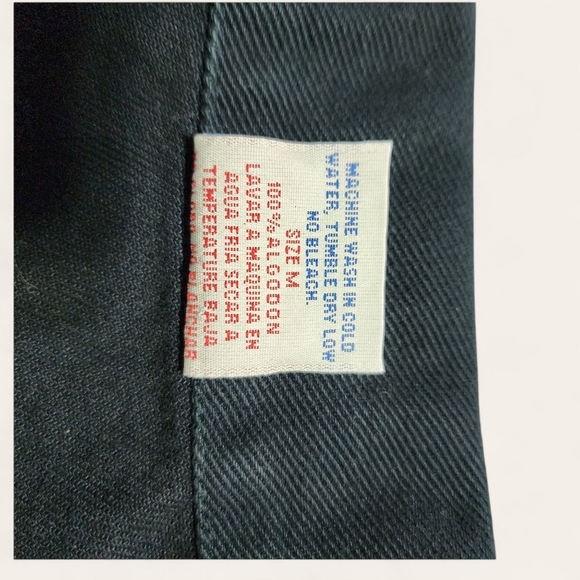 Watch L.A. dark green vintage denim vest medium 100% cotton USA made - Picture 6 of 6